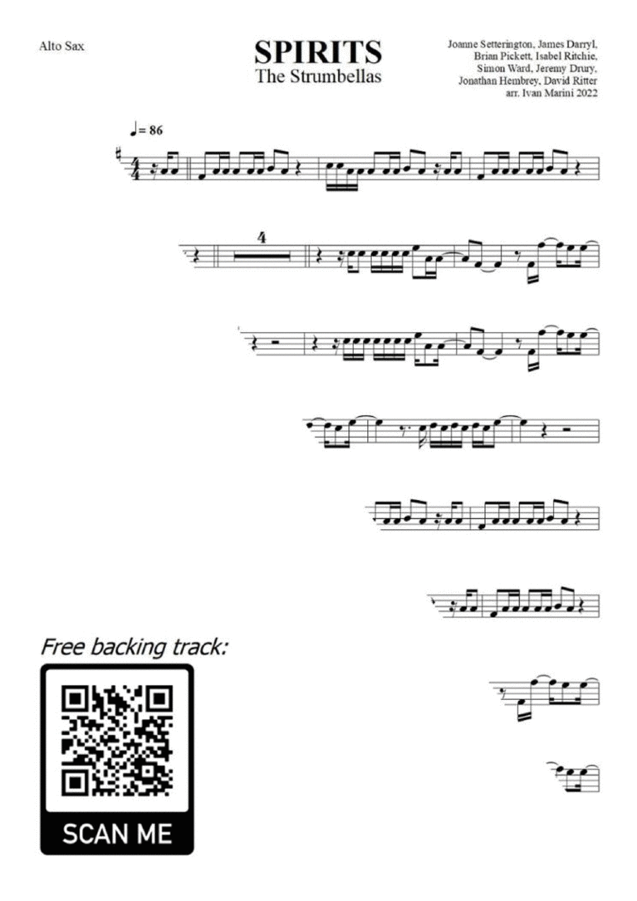 Spirits Alto Saxophone scores gallery preview page 1
