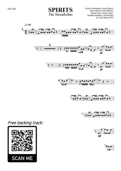 Spirits by David Ritter Alto Saxophone - Digital Sheet Music