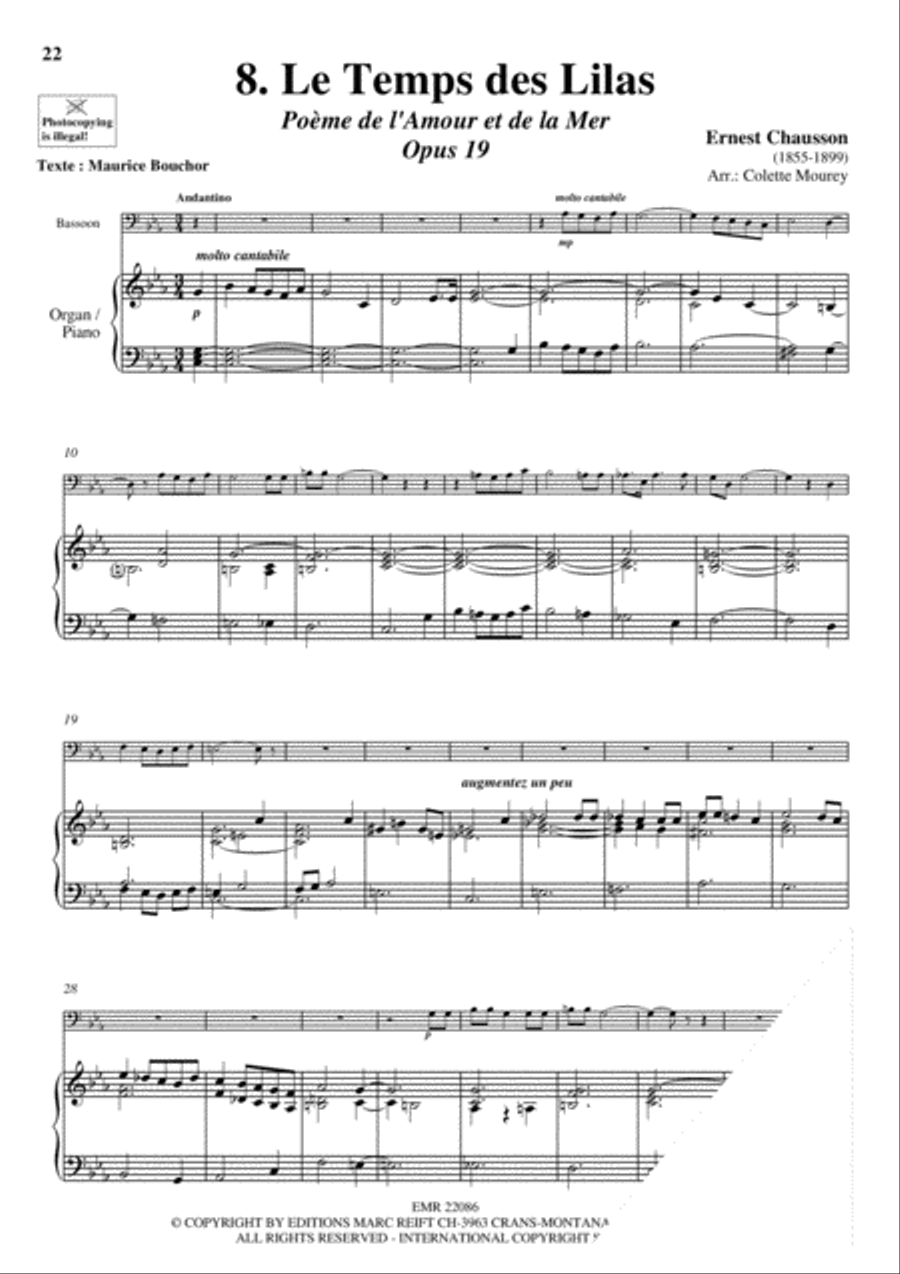 20 Greatest Meditations Bassoon Solo scores gallery preview page 10