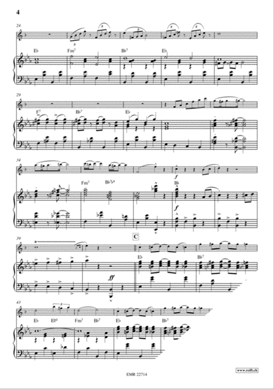 Dixie Night Tenor Saxophone scores gallery preview page 4