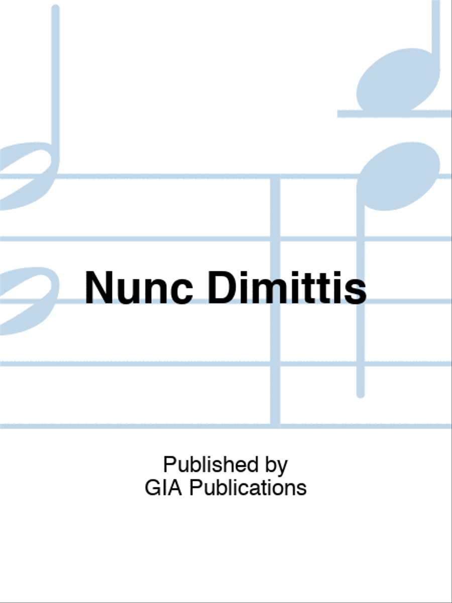 Nunc Dimittis
