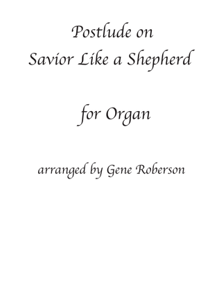 Book cover for Savior Like a Shepherd Organ Postlude Solo