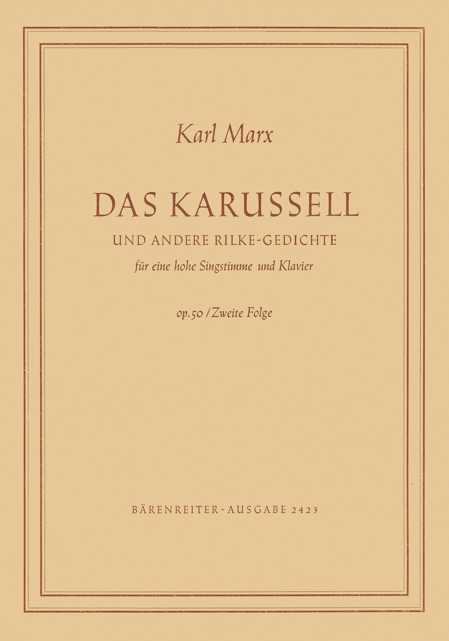 Das Karussell und andere Rilke-Gedichte (1949)