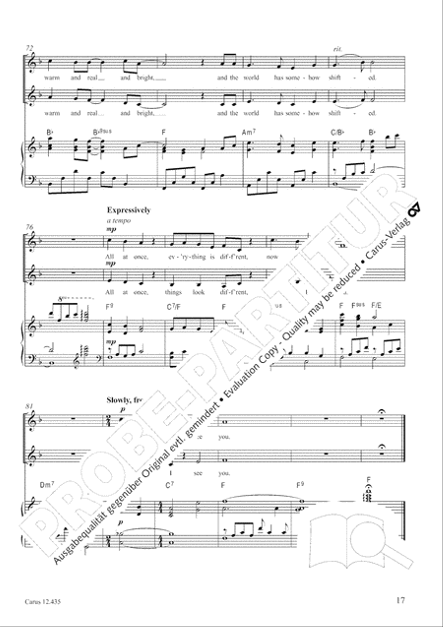 Songs from Disney films (Mary Poppins / The little Mermaid / Tangled). chorissimo! MOVIE vol. 3 Choir scores gallery preview page 18