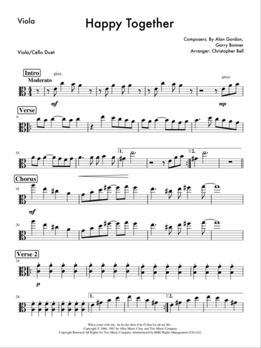 Happy Together String Duet scores gallery preview page 4