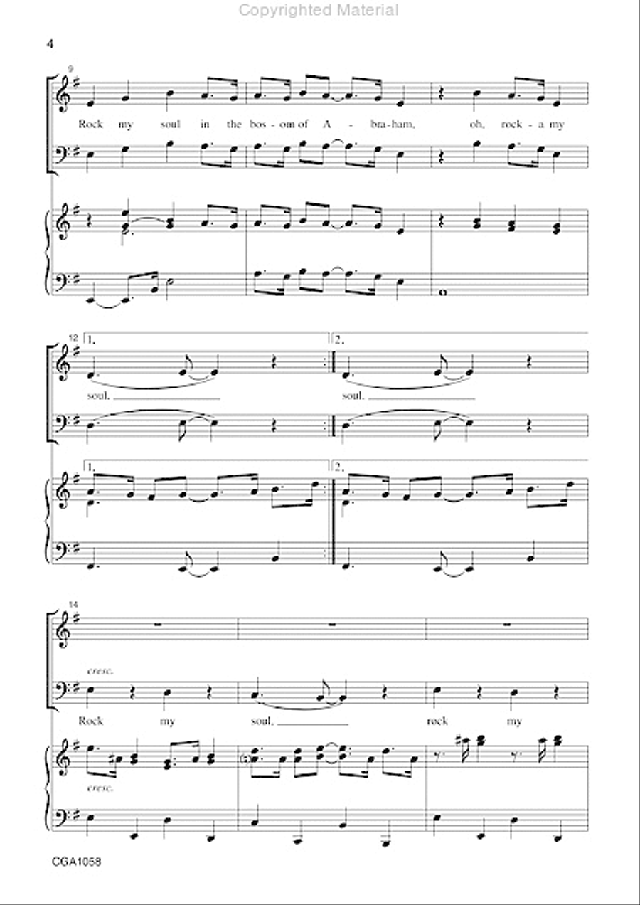 Rock My Soul 3-Part scores gallery preview page 3