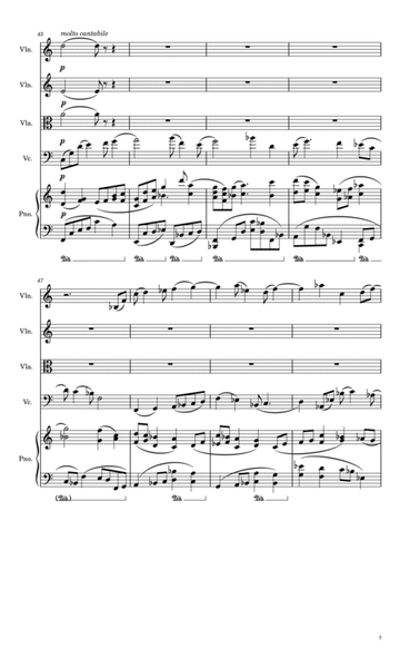 Quintet for Piano & String Quartet image number null