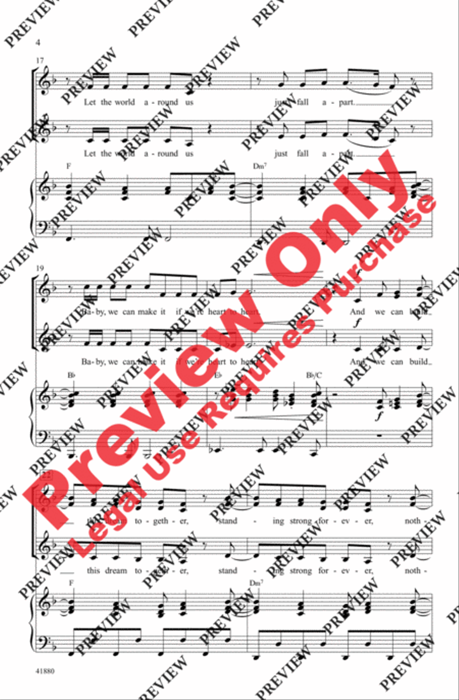 Nothing's Gonna Stop Us Now Women's Choir scores gallery preview page 4