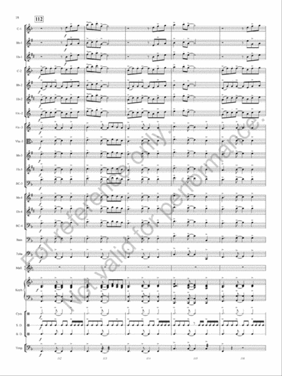 Ashland Park Concert Band scores gallery preview page 20