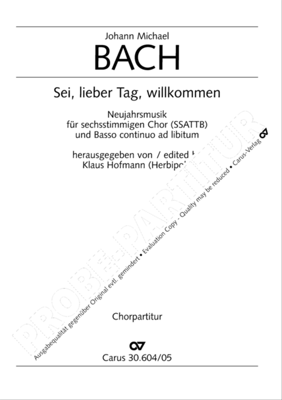 O joyful time, we greet you (Sei, lieber Tag, willkommen) Choir scores gallery preview page 2