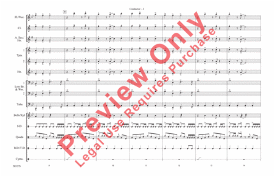 Jump Jump Marching Band scores gallery preview page 10