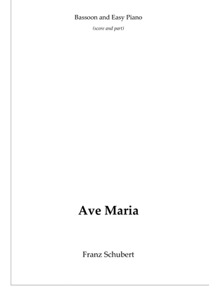 Book cover for Schubert's Ave Maria (bassoon and piano)