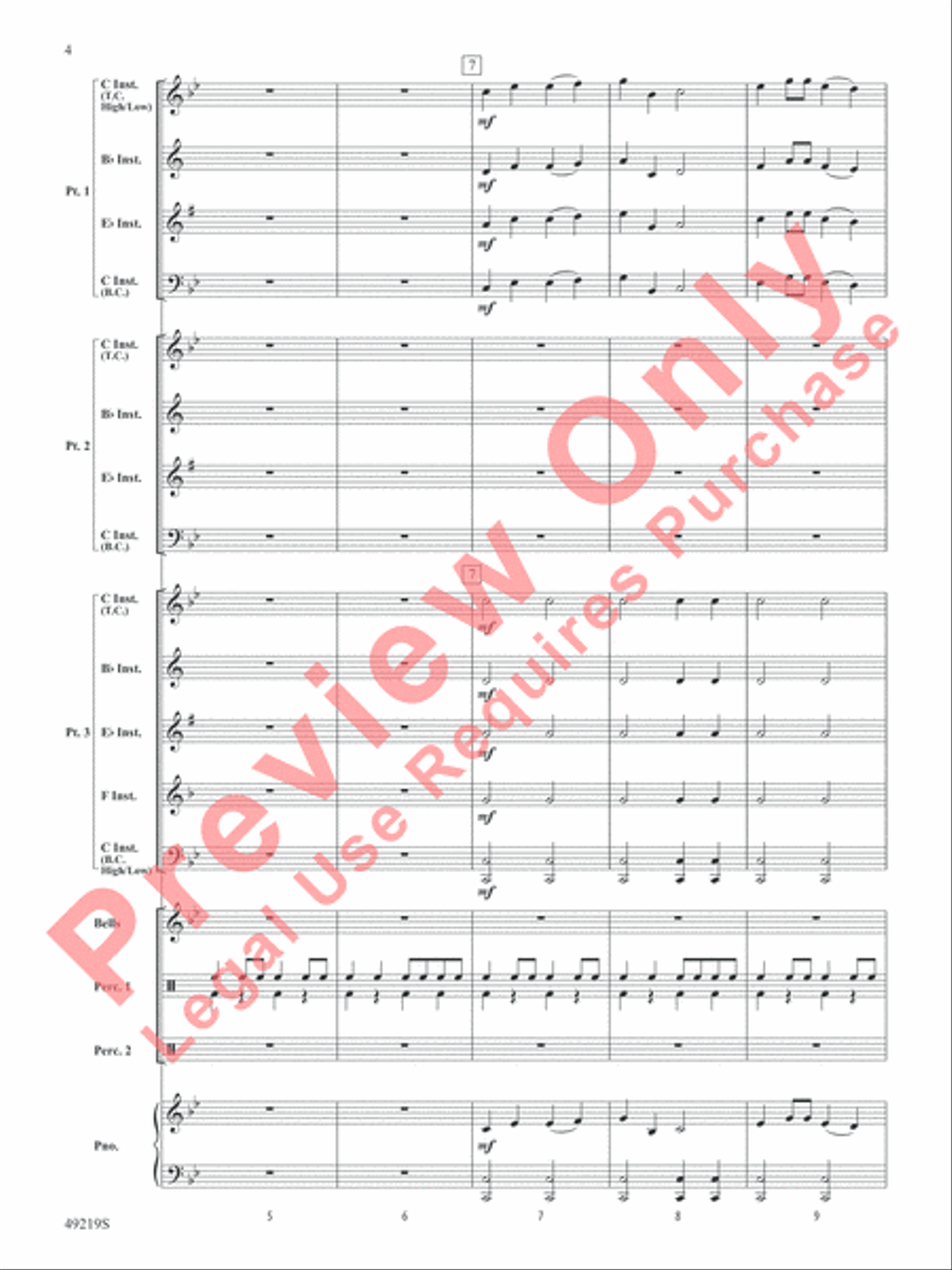 Dragon Dance Concert Band scores gallery preview page 5