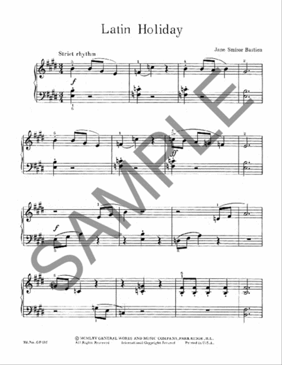 Latin Holiday Piano Method scores gallery preview page 2