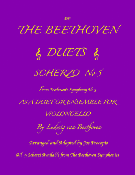THE BEETHOVEN DUETS FOR CELLO SCHERZO NO 5 image number null