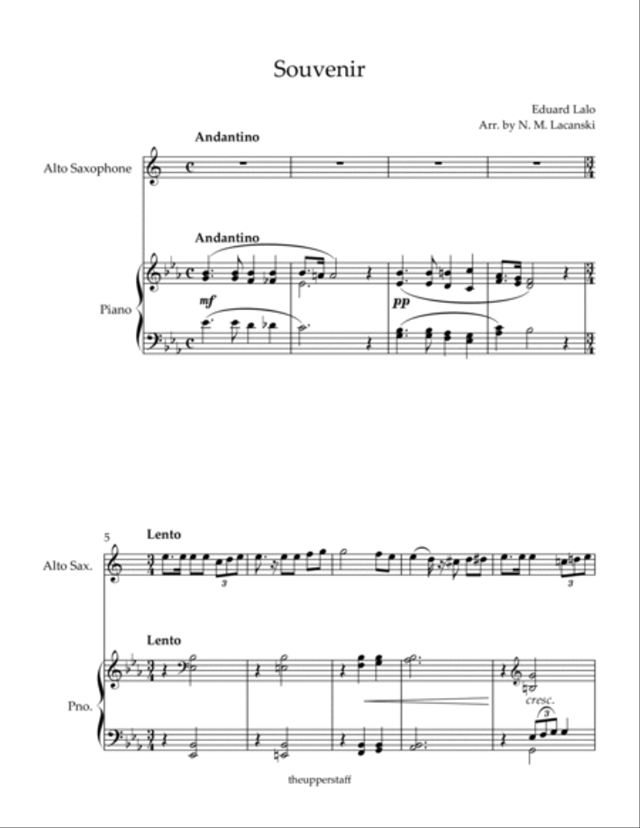 Souvenir Alto Saxophone scores gallery preview page 2