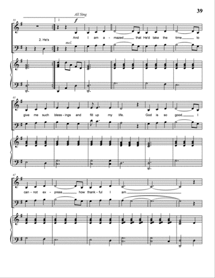 I Am So Blessed I Am So Blessed 4-Part scores gallery preview page 4
