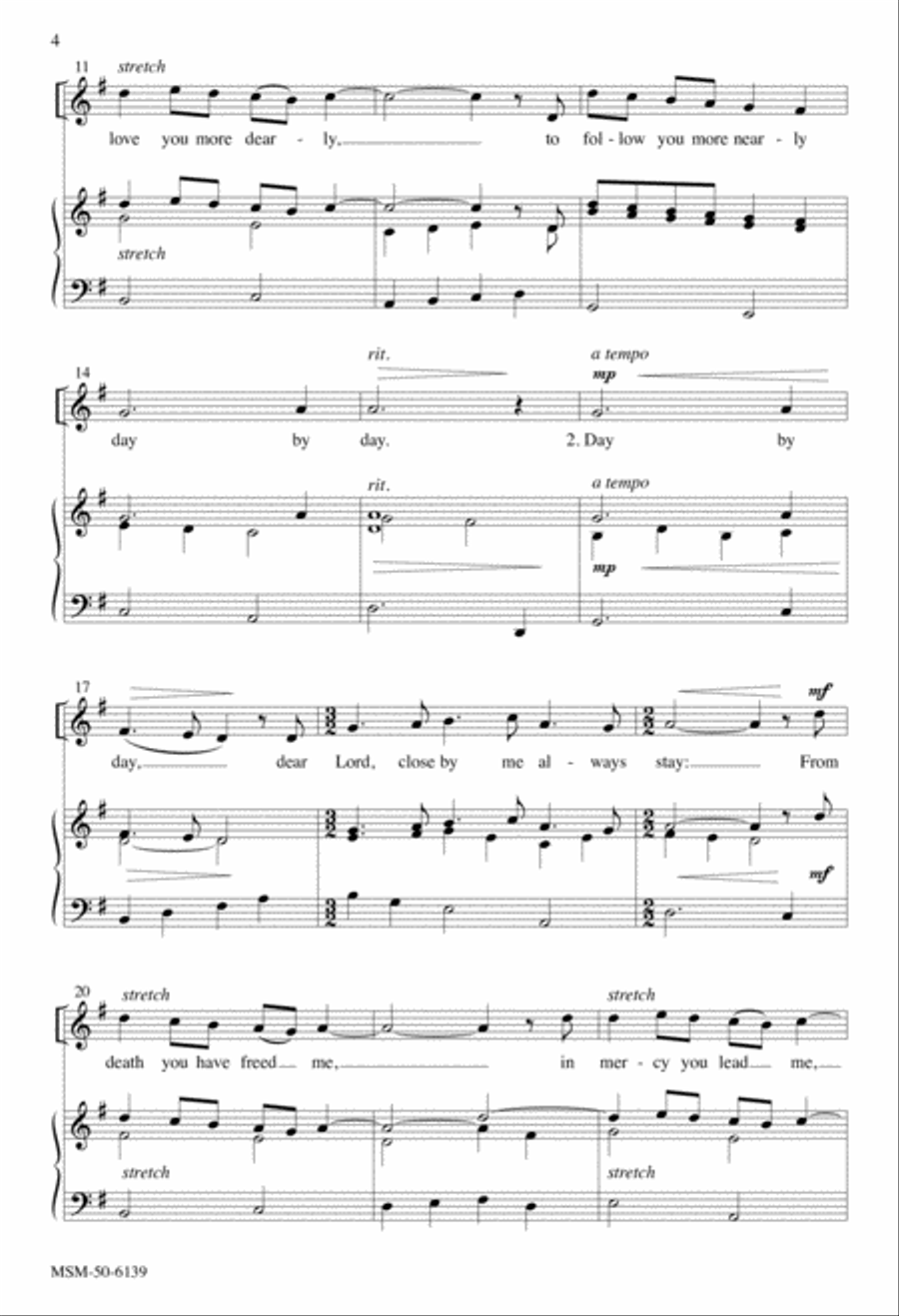 Day by Day Unison Choir scores gallery preview page 2