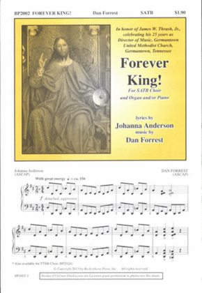 Book cover for Forever King! (SATB)
