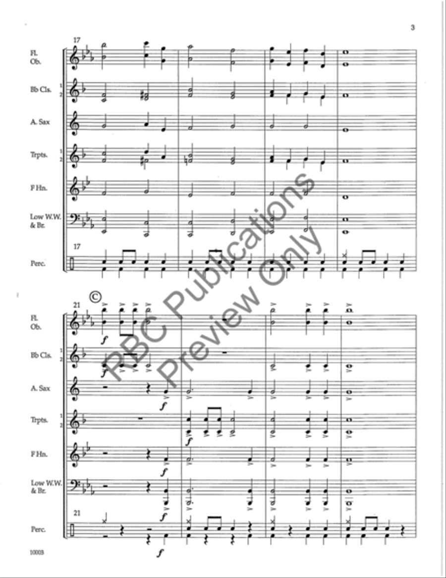 Langham Creek Concert Band scores gallery preview page 6