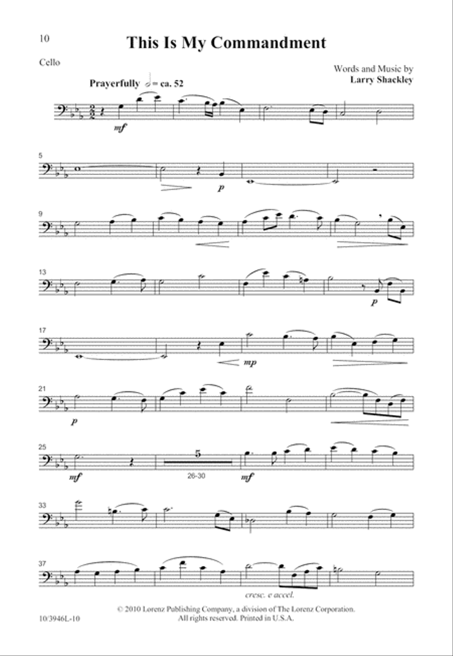 This Is My Commandment 4-Part scores gallery preview page 11