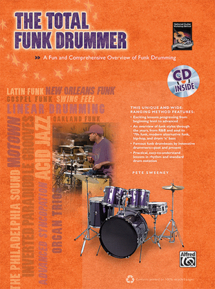 Book cover for The Total Funk Drummer