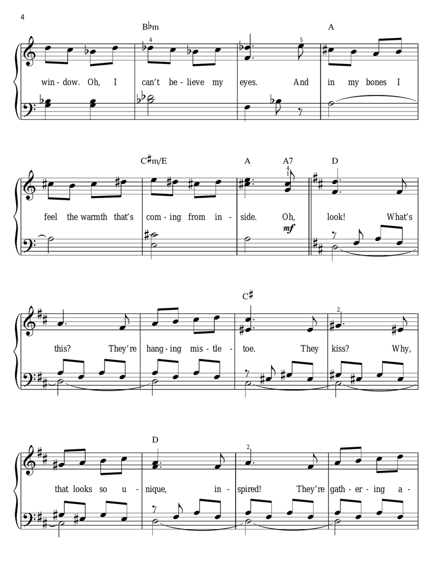 What's This? (from The Nightmare Before Christmas) Easy Piano scores gallery preview page 4