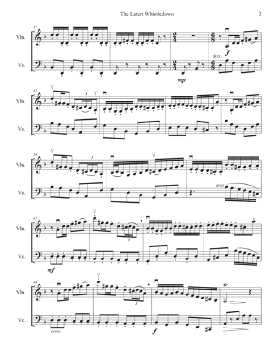 The Latest Whistledown The Latest Whistledown String Duet scores gallery preview page 3