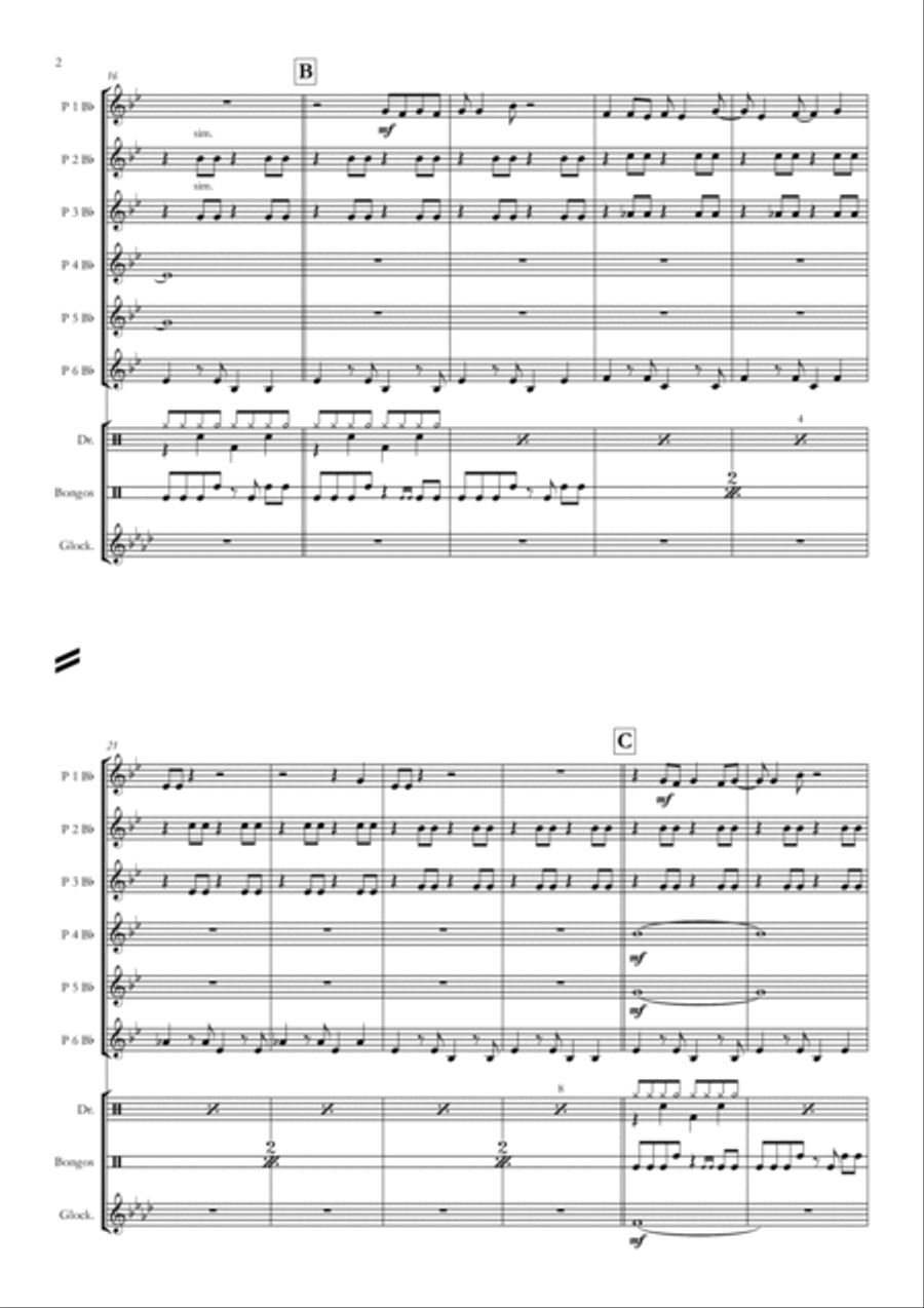 Don't Worry, Be Happy Concert Band scores gallery preview page 2
