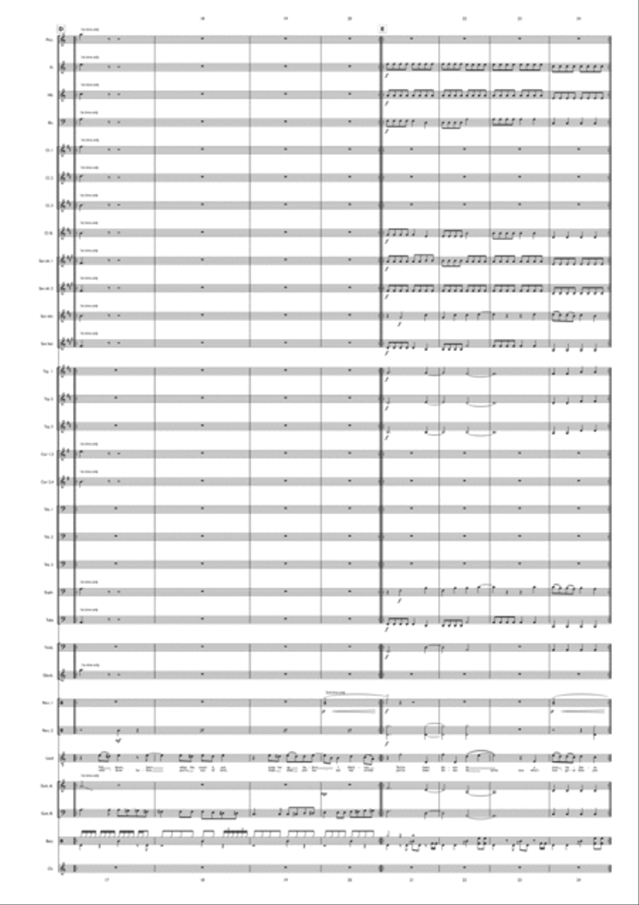Thought Contagion Concert Band scores gallery preview page 5