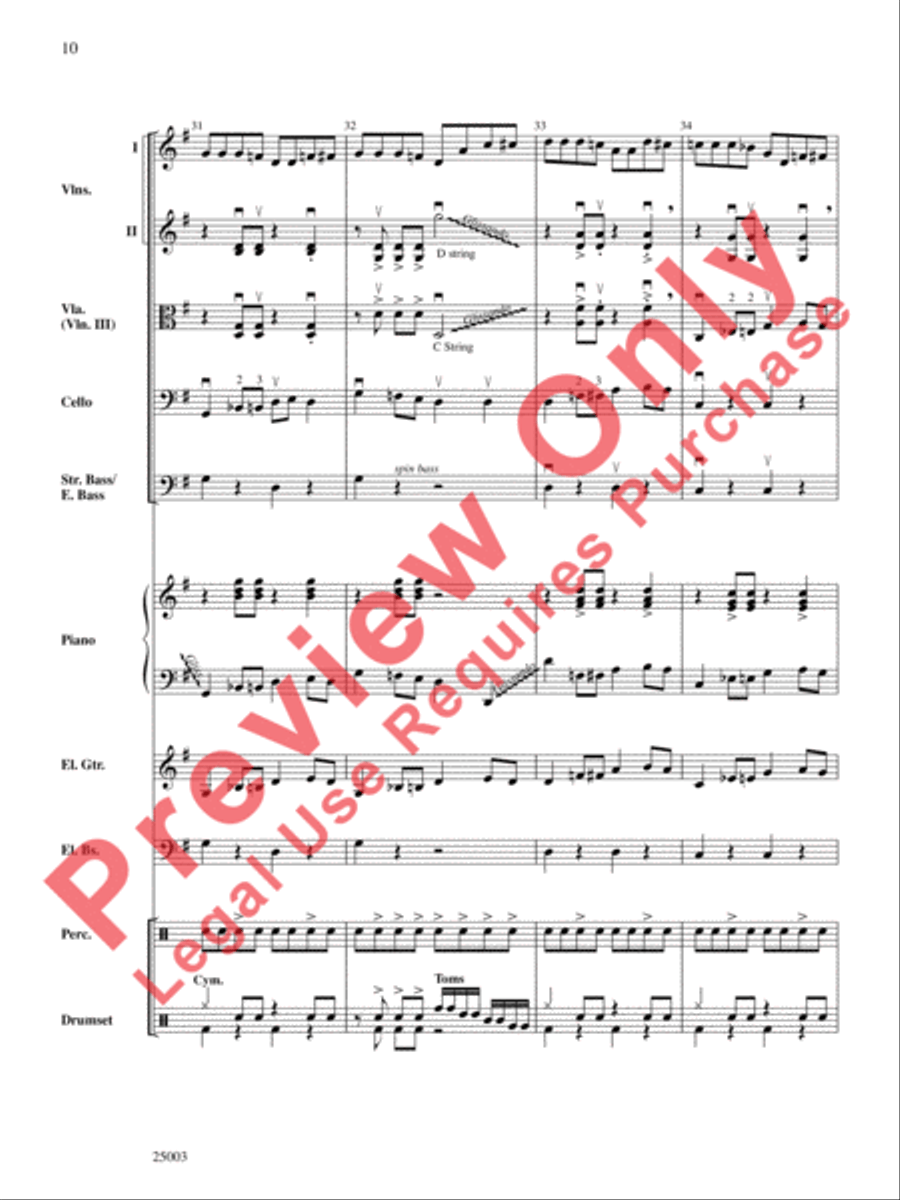 Wipe Out Wipe Out String Orchestra scores gallery preview page 12