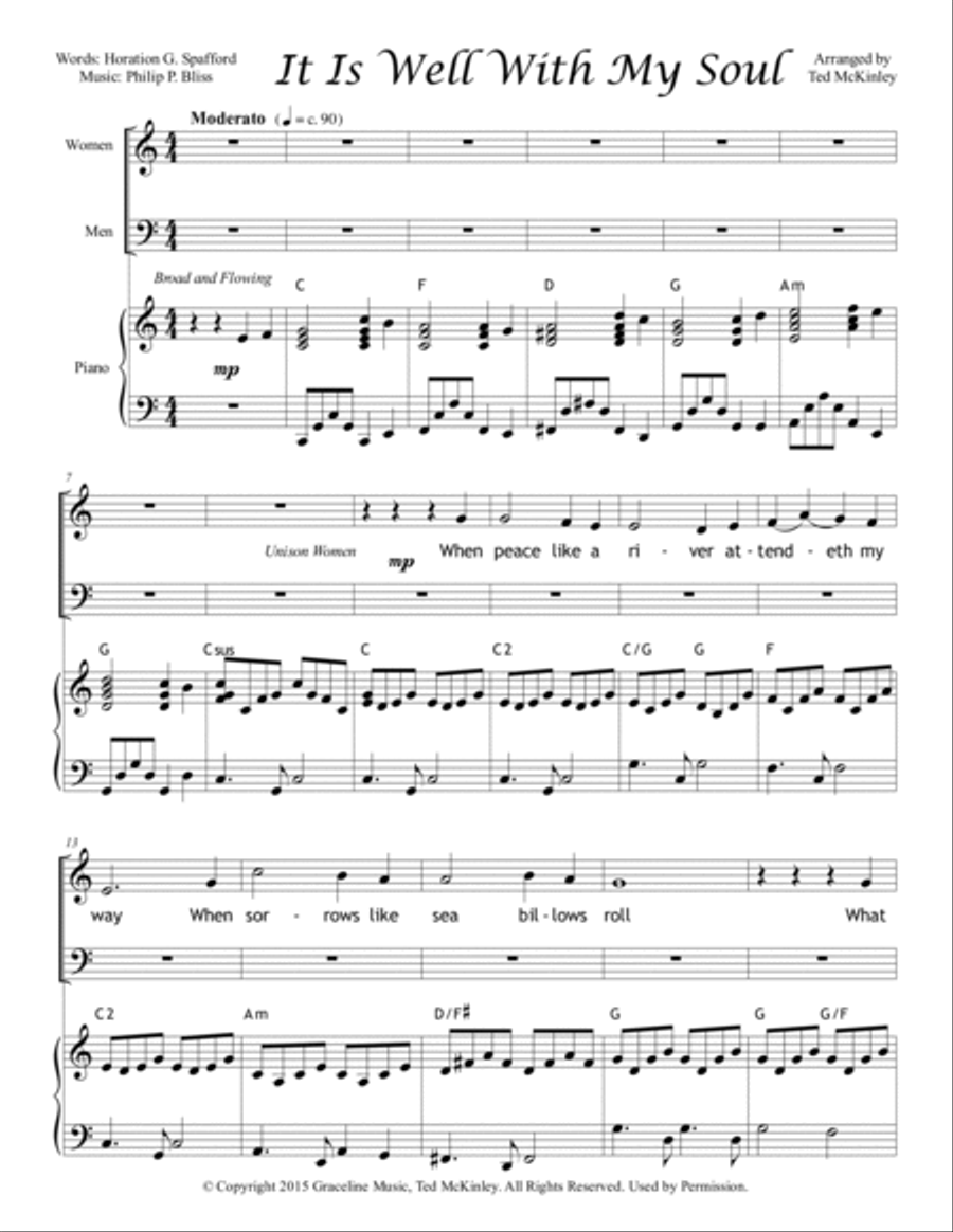 It Is Well With My Soul 2 Part 3-Part scores gallery preview page 2