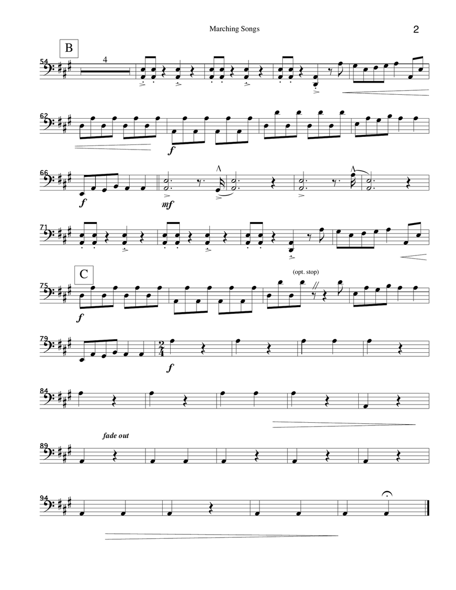 Yankee Doodle and other Marching Songs String Orchestra scores gallery preview page 4