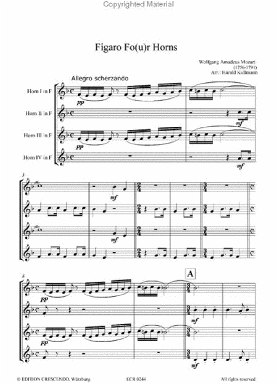 Figaro Fo(u)r Horns Horn scores gallery preview page 2