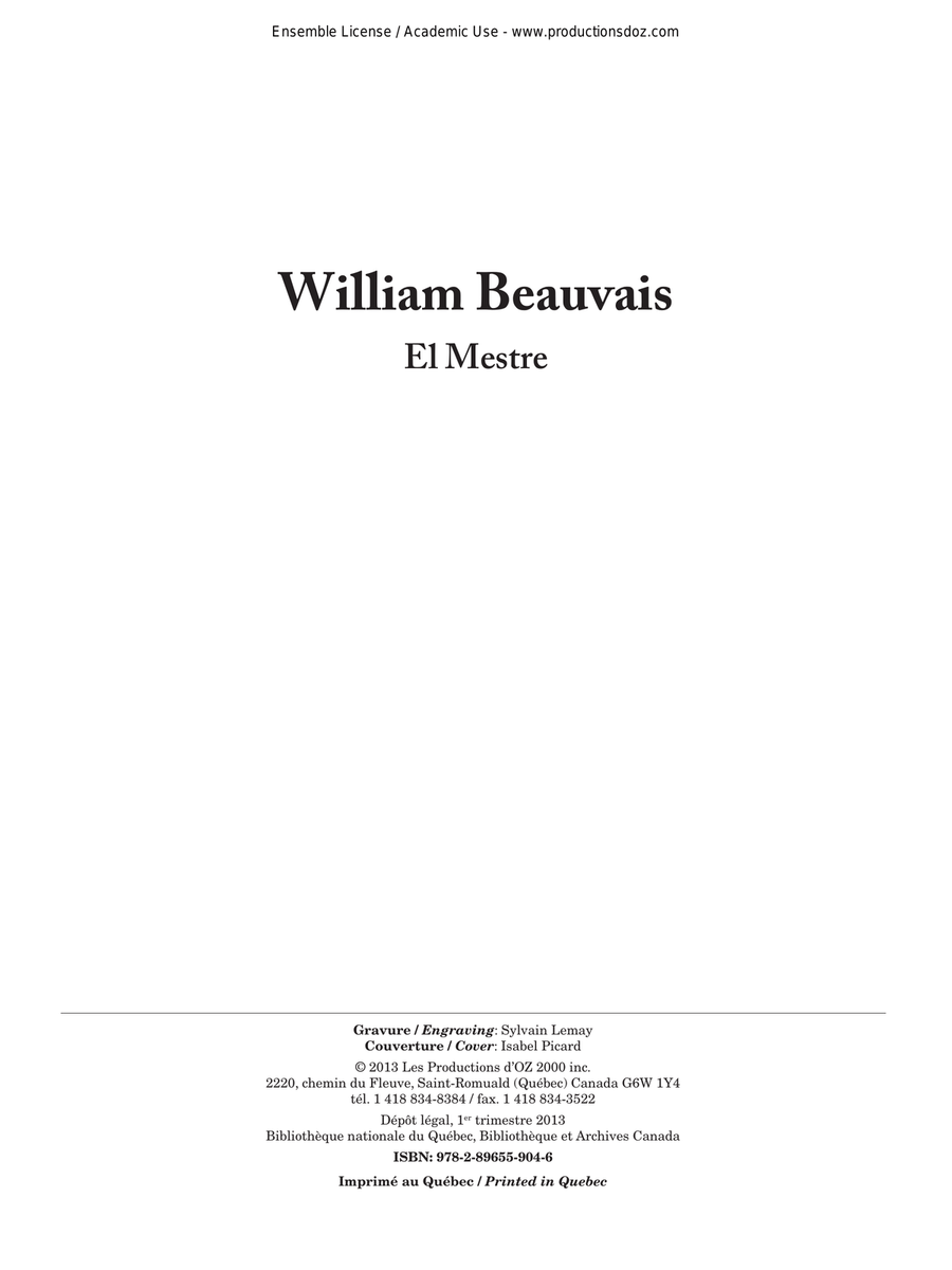 El mestre El mestre Guitar Ensemble scores gallery preview page 1