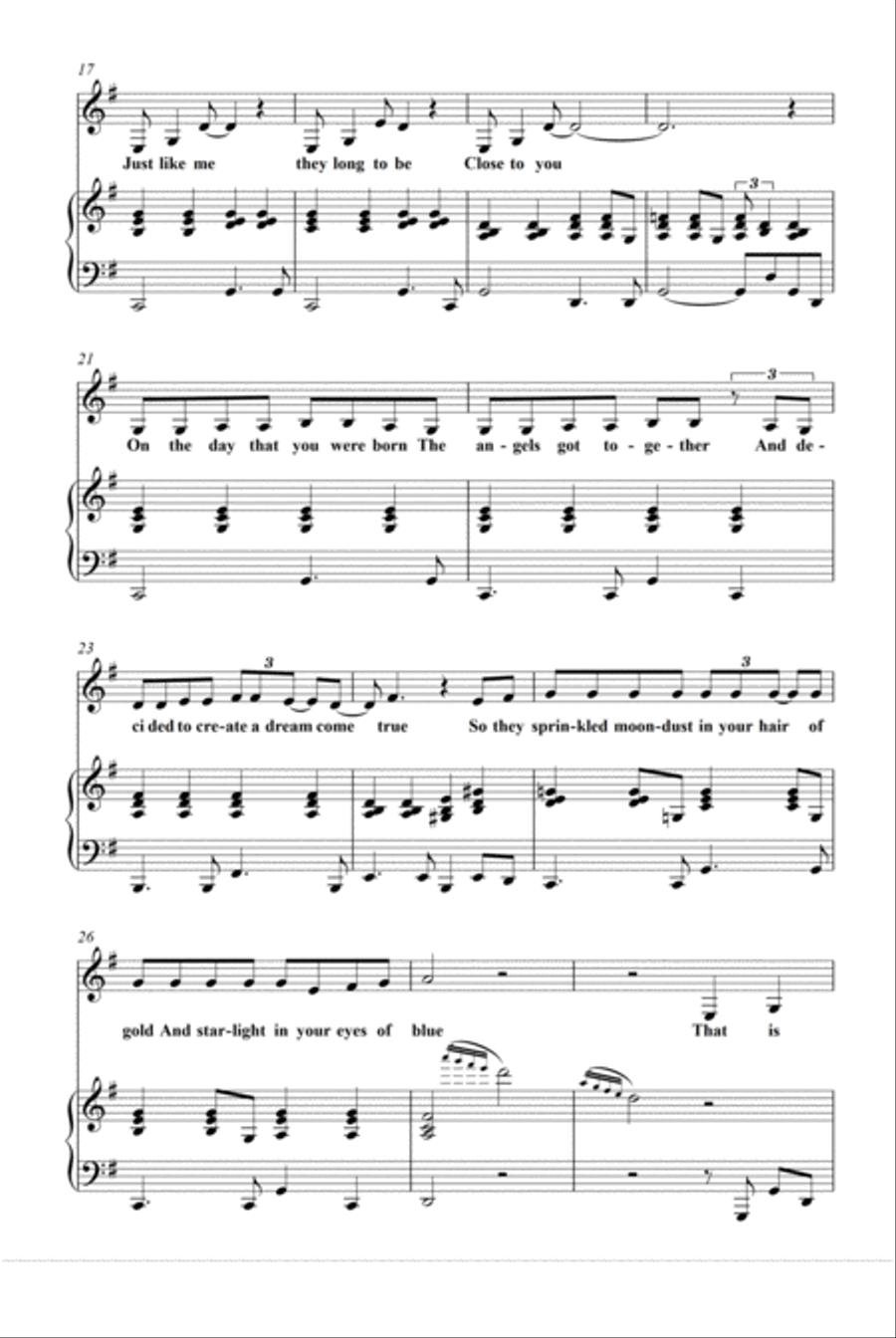 (they Long To Be) Close To You (they Long To Be) Close To You Voice scores gallery preview page 2