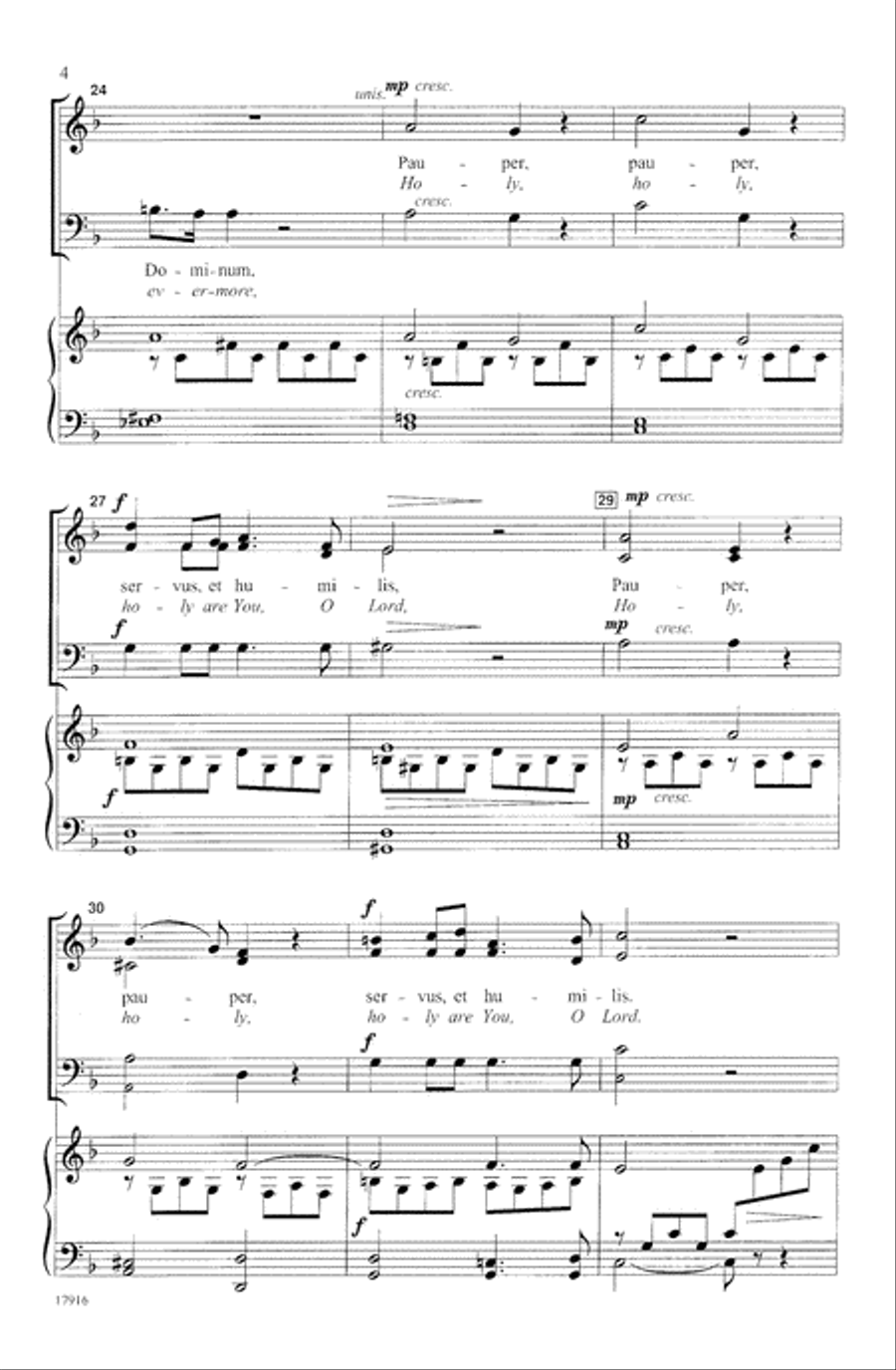 Panis Angelicus 3-Part scores gallery preview page 4