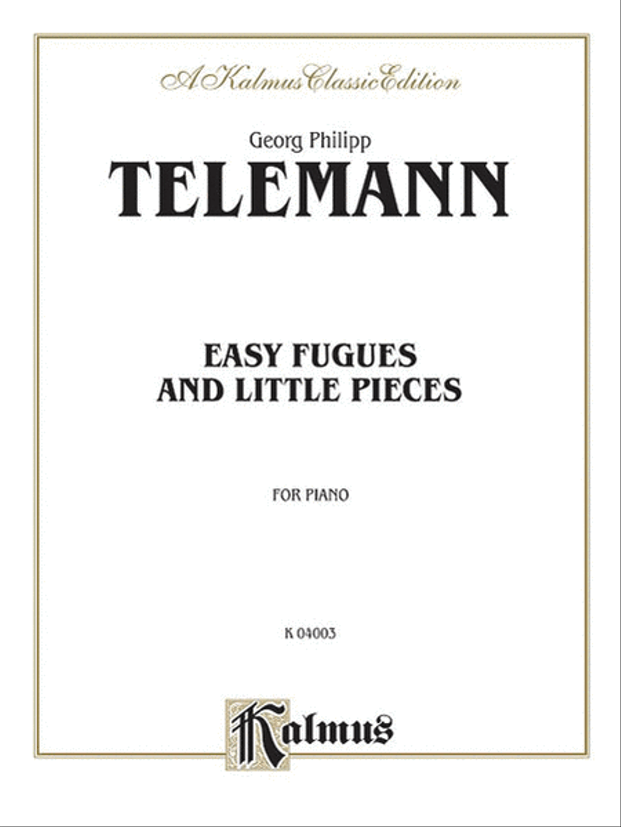 Easy Fugues & Pieces Piano Solo scores gallery preview page 1