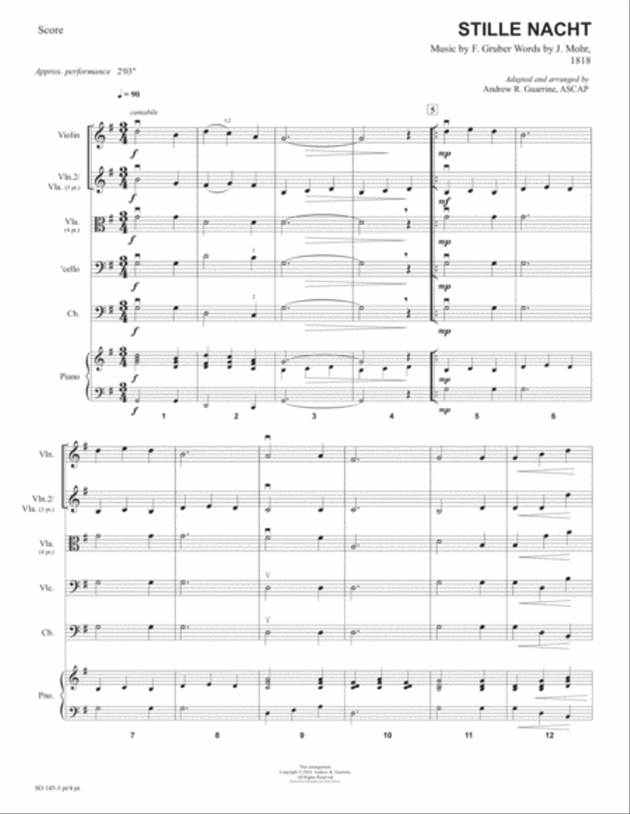 Stille Nacht String Orchestra scores gallery preview page 2