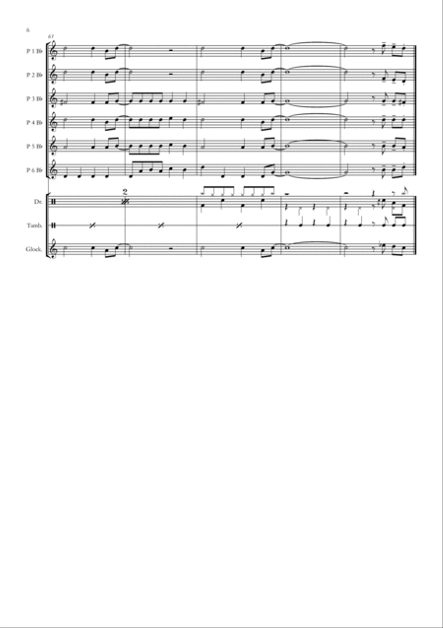 Highway To Hell Concert Band scores gallery preview page 6
