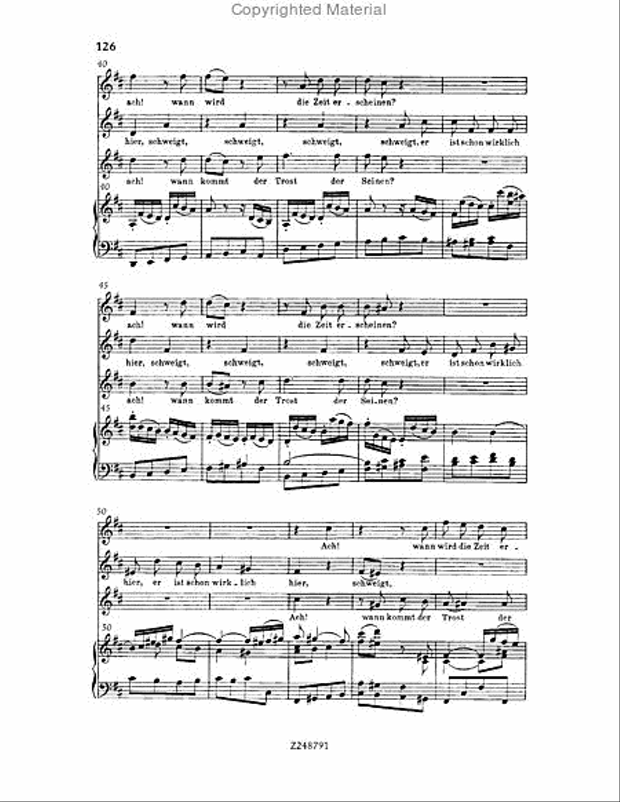 Christmas Oratorio, BWV 248 Choir scores gallery preview page 125