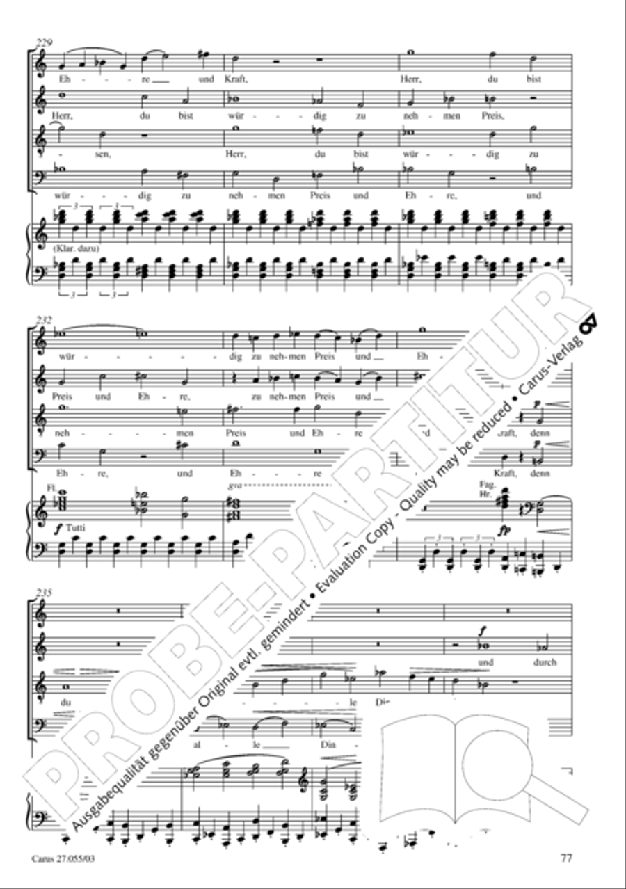 Ein Deutsches Requiem (German Requiem) 4-Part scores gallery preview page 80