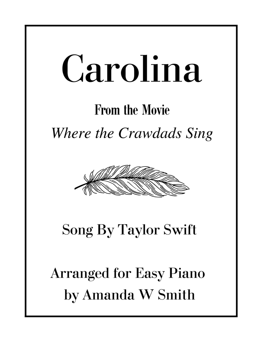 Carolina Easy Piano scores gallery preview page 1