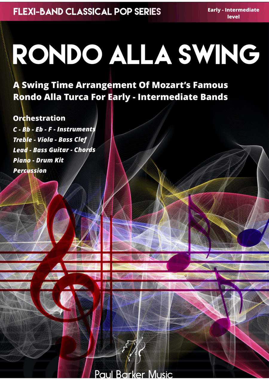 Mozart's Rondo Alla Swing (Flexible Instrumentation) Concert Band scores gallery preview page 1