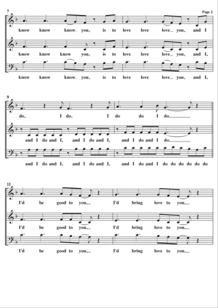 To Know Him Is To Love Him 3-Part scores gallery preview page 2