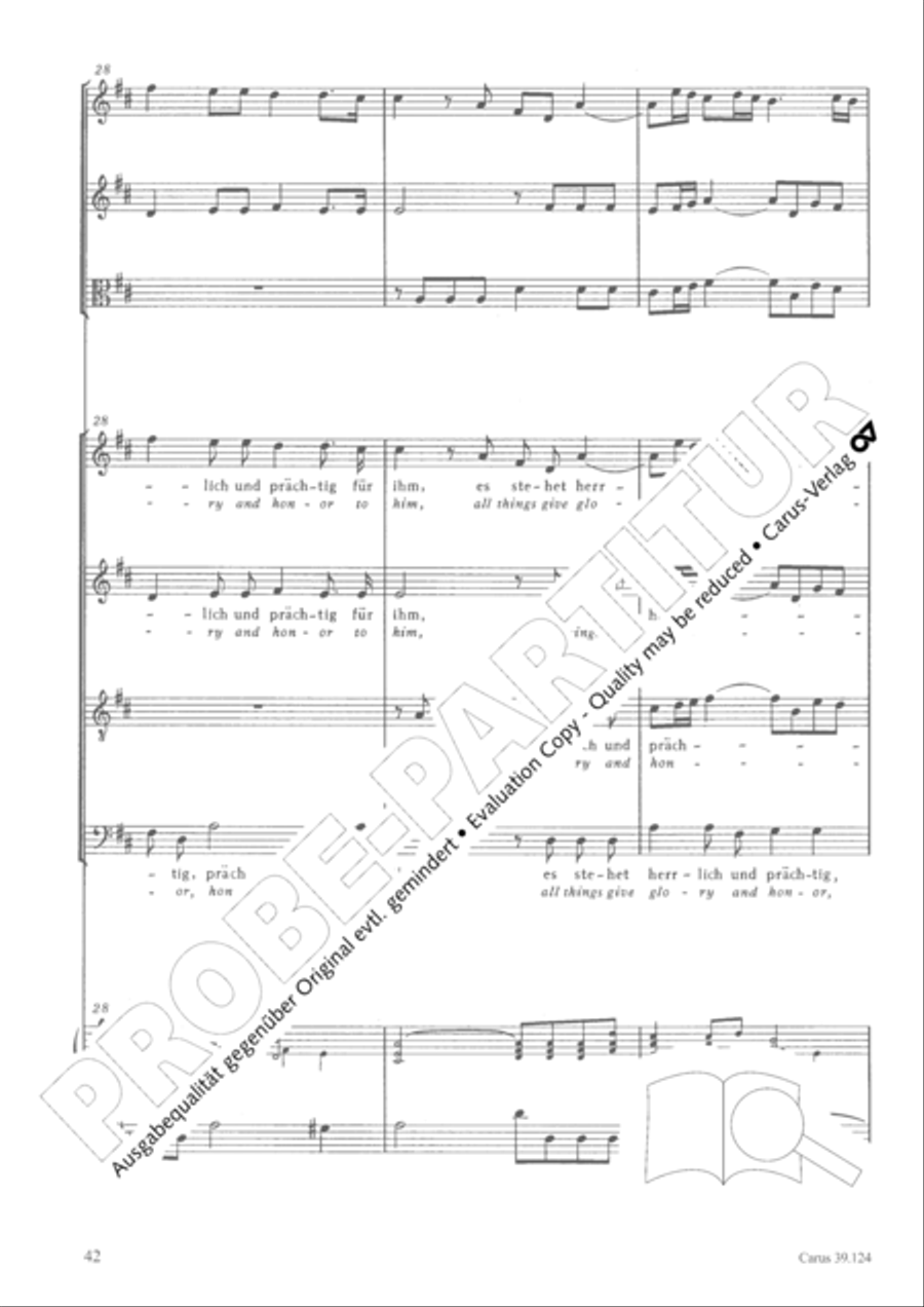 Sing to the Lord a new song (Singet dem Herrn ein neues Lied) 4-Part scores gallery preview page 43