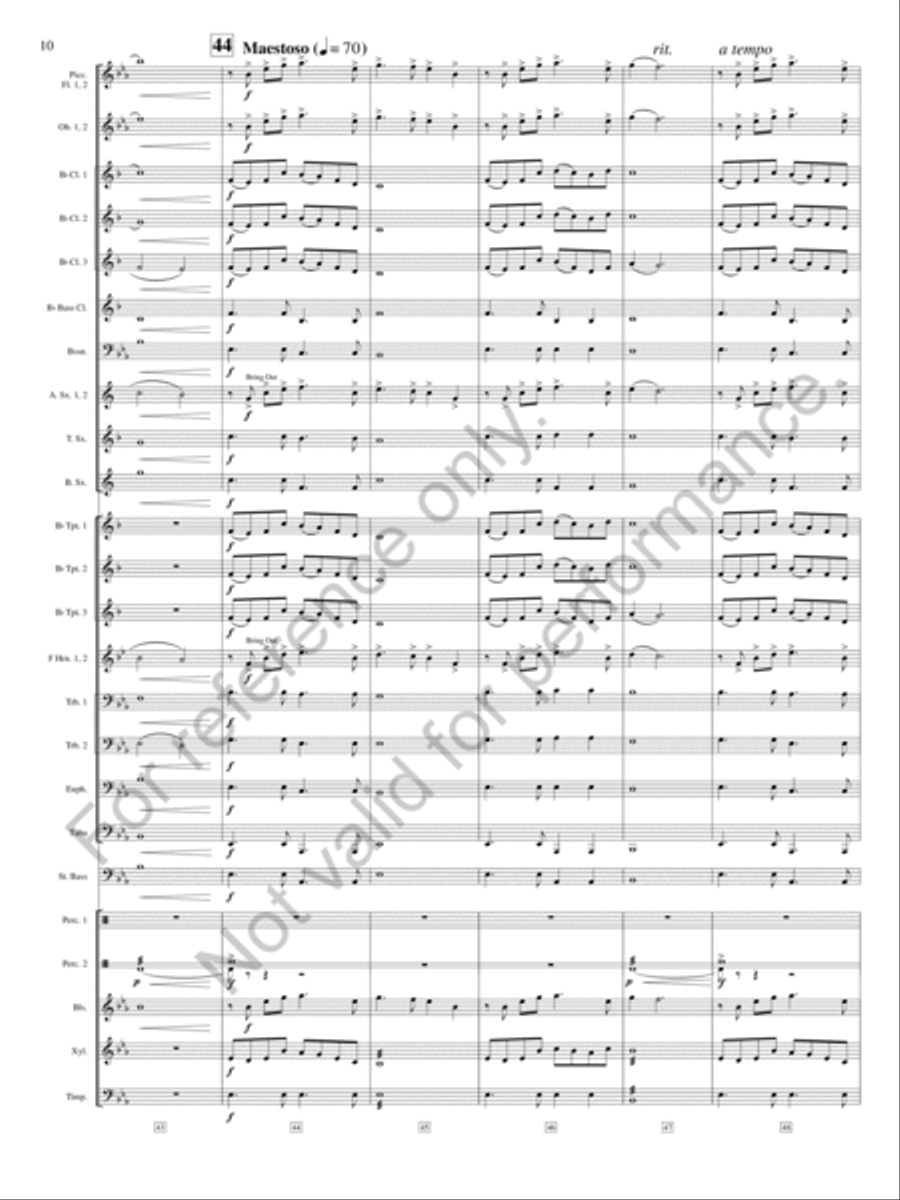 On The Shore of Baffin Bay Concert Band scores gallery preview page 11