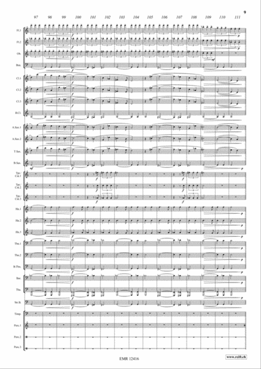 The Man Who Knew Too Much Concert Band scores gallery preview page 9