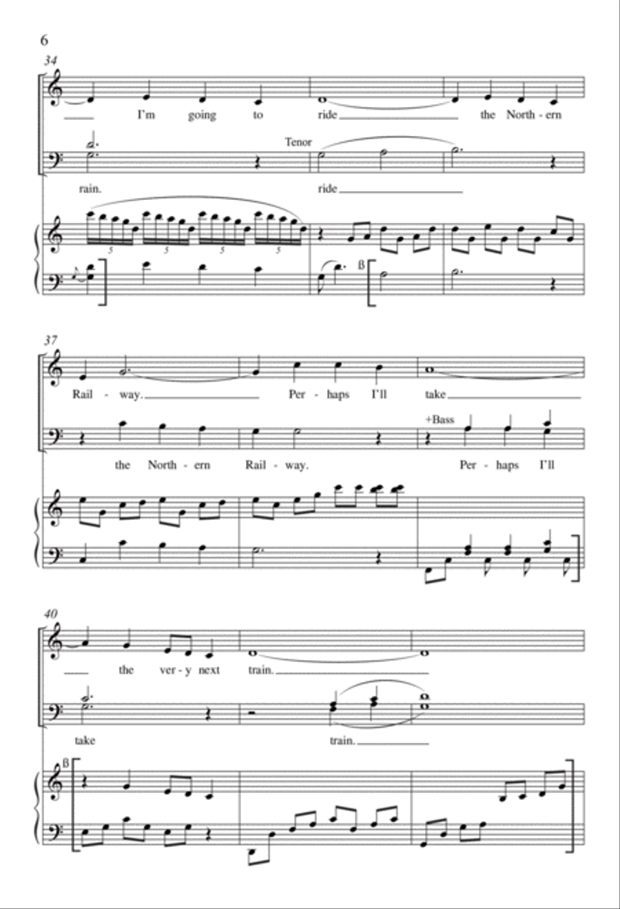 Maid of Constant Sorrow 4-Part scores gallery preview page 6