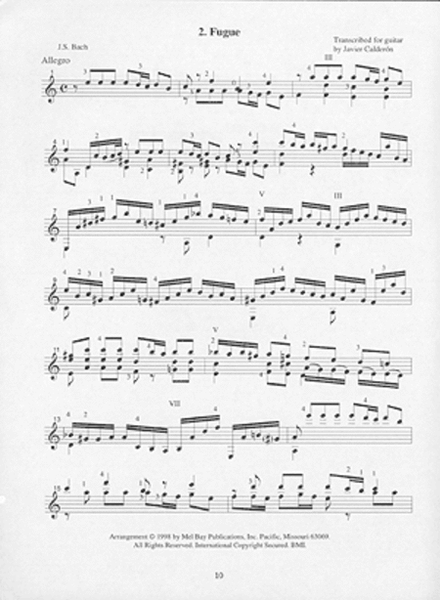 J. S. Bach Transcriptions for Classic Guitar image number null